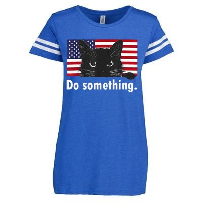 Cat Ladies Kamala Harris 2024 Election Do Something Enza Ladies Jersey Football T-Shirt