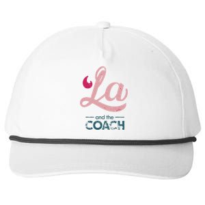 Comma La Kamala Harris Tim Walz Coach 2024 La Comma Snapback Five-Panel Rope Hat