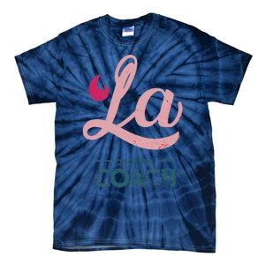 Comma La Kamala Harris Tim Walz Coach 2024 La Comma Tie-Dye T-Shirt