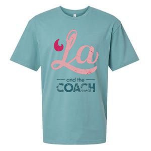 Comma La Kamala Harris Tim Walz Coach 2024 La Comma Sueded Cloud Jersey T-Shirt