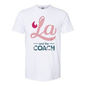 Comma La Kamala Harris Tim Walz Coach 2024 La Comma Softstyle CVC T-Shirt