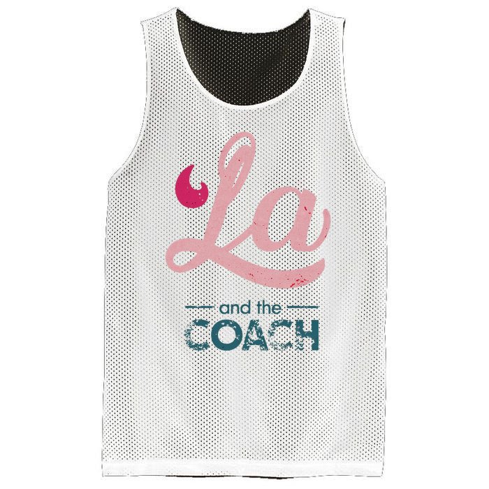 Comma La Kamala Harris Tim Walz Coach 2024 La Comma Mesh Reversible Basketball Jersey Tank