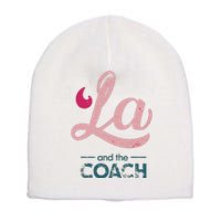 Comma La Kamala Harris Tim Walz Coach 2024 La Comma Short Acrylic Beanie