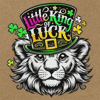 Cool Little King Of Luck St. Patrick’S Day Cotton Canvas Backpack