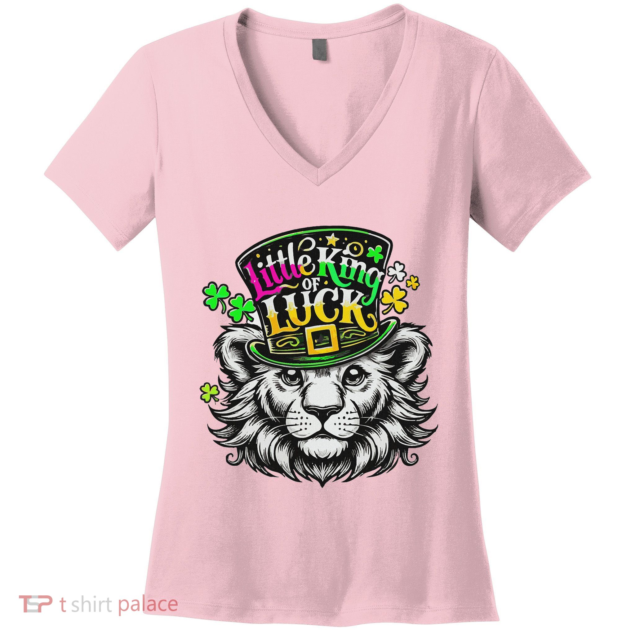 Cool Little King Of Luck St. Patrick’S Day Women's V-Neck T-Shirt