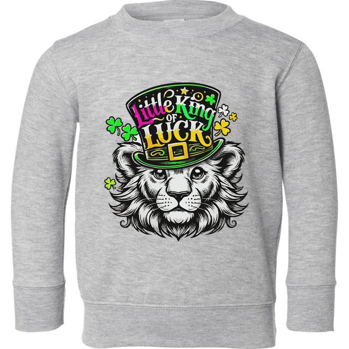 Cool Little King Of Luck St. Patrick’S Day Toddler Sweatshirt