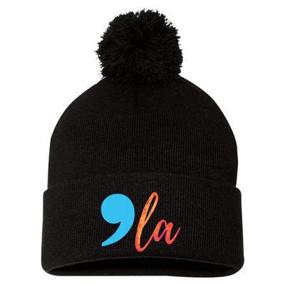 Comma La Kamela Harris Election 2024 President Pom Pom 12in Knit Beanie