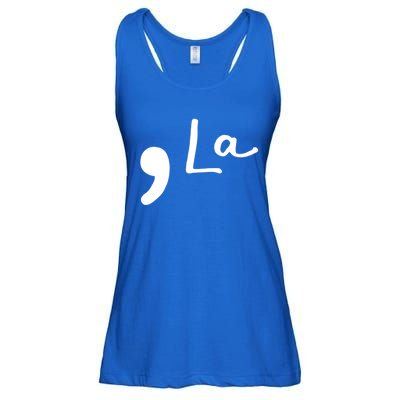 Comma La Kamala Harris Funny Democrat Support 2020 Biden Cool Gift Ladies Essential Flowy Tank