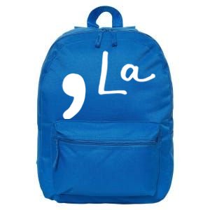 Comma La Kamala Harris Funny Democrat Support 2020 Biden Cool Gift 16 in Basic Backpack