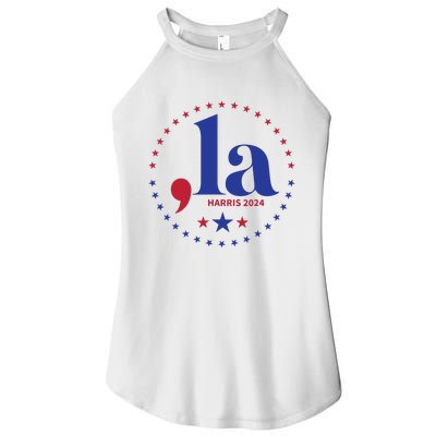 Comma La Kamala Harris For President 2024 Funny Kamala Us Women’s Perfect Tri Rocker Tank