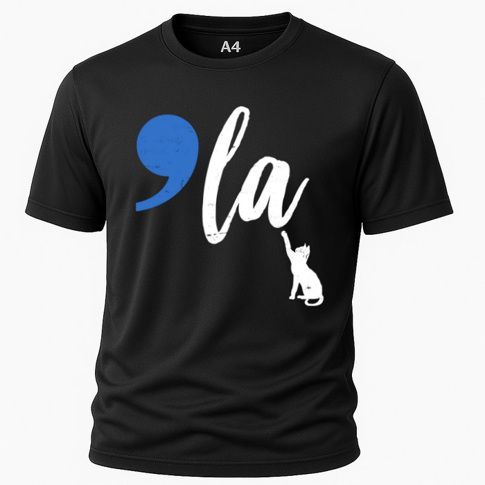 Comma La Kamala Harris Childless Cat Lady Cooling Performance Crew T-Shirt