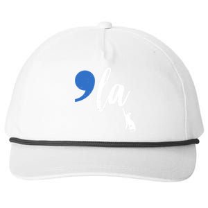 Comma La Kamala Harris Childless Cat Lady Snapback Five-Panel Rope Hat