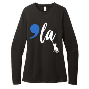 Comma La Kamala Harris Childless Cat Lady Womens CVC Long Sleeve Shirt