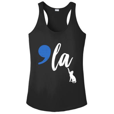 Comma La Kamala Harris Childless Cat Lady Ladies PosiCharge Competitor Racerback Tank