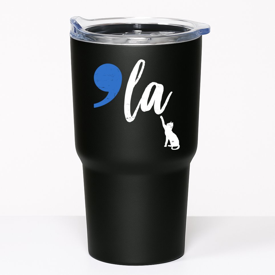 Comma La Kamala Harris Childless Cat Lady Tumbler