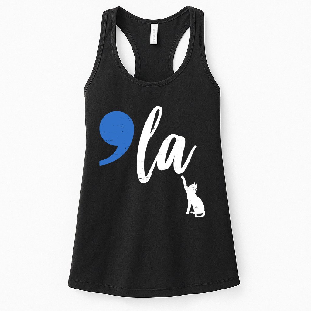 Comma La Kamala Harris Childless Cat Lady Womens Tank Top