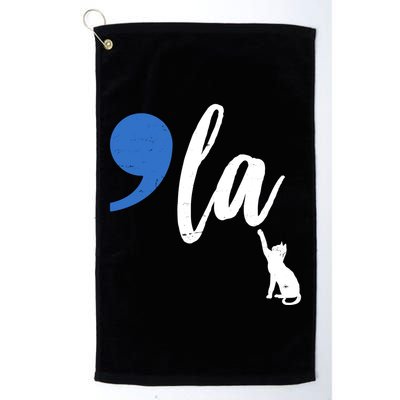 Comma La Kamala Harris Childless Cat Lady Golf Towel