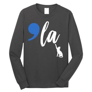 Comma La Kamala Harris Childless Cat Lady Long Sleeve Shirt