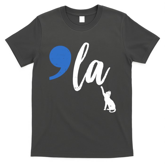Comma La Kamala Harris Childless Cat Lady T-Shirt