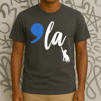 Comma La Kamala Harris Childless Cat Lady T-Shirt