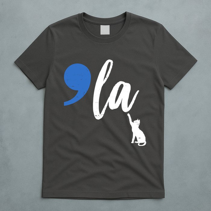 Comma La Kamala Harris Childless Cat Lady T-Shirt
