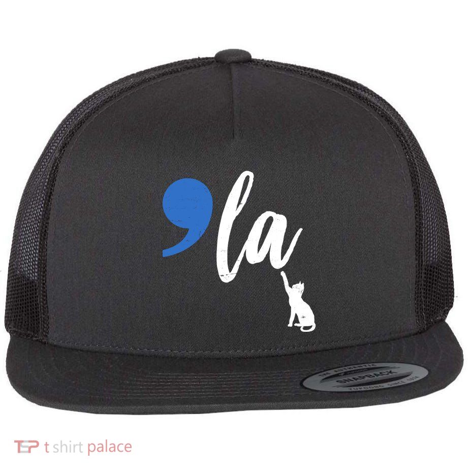 Comma La Kamala Harris Childless Cat Lady Flatbill Hat