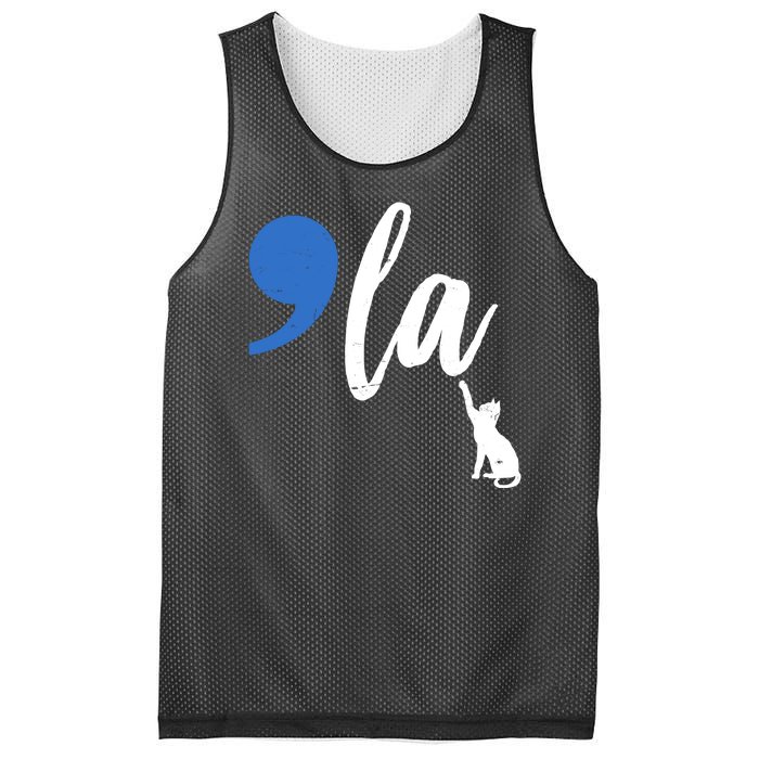 Comma La Kamala Harris Childless Cat Lady Mesh Reversible Basketball Jersey Tank