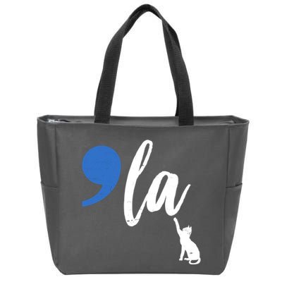 Comma La Kamala Harris Childless Cat Lady Zip Tote Bag