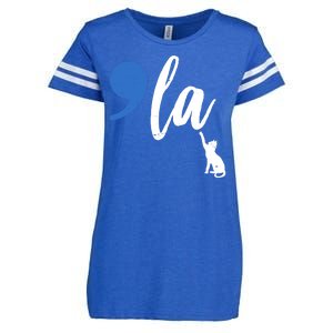 Comma La Kamala Harris Childless Cat Lady Enza Ladies Jersey Football T-Shirt