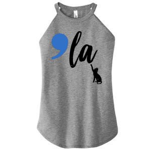 Comma La Kamala Harris Childless Cat Lady Women's Perfect Tri Rocker Tank