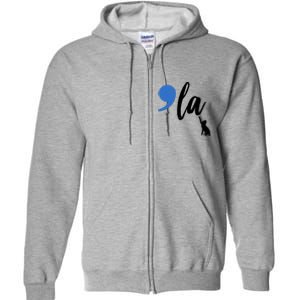 Comma La Kamala Harris Childless Cat Lady Full Zip Hoodie