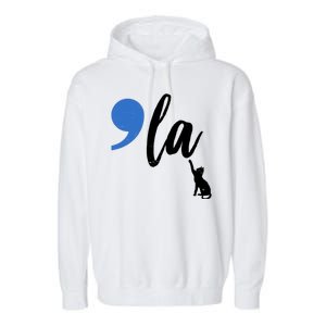 Comma La Kamala Harris Childless Cat Lady Garment-Dyed Fleece Hoodie