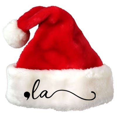 Comma La Kamala Harris Premium Christmas Santa Hat