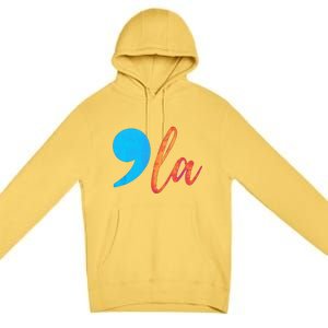 Comma La (Kamela Harris) Election 2024 President Premium Pullover Hoodie