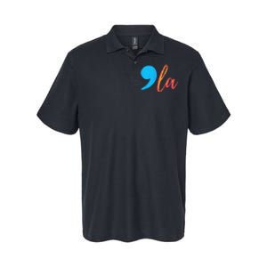 Comma La (Kamela Harris) Election 2024 President Softstyle Adult Sport Polo