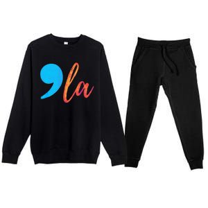 Comma La (Kamela Harris) Election 2024 President Premium Crewneck Sweatsuit Set