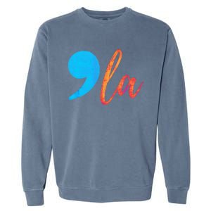 Comma La (Kamela Harris) Election 2024 President Garment-Dyed Sweatshirt