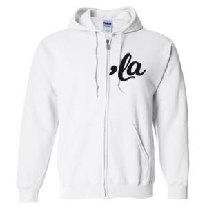 Comma La Kamala Harris 2024 Madam President Vote Kamala Full Zip Hoodie