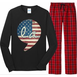 Comma La Kamala Harris For President 2024 Election Comma La Long Sleeve Pajama Set