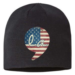 Comma La Kamala Harris For President 2024 Election Comma La Sustainable Beanie