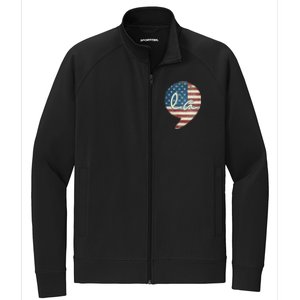 Comma La Kamala Harris For President 2024 Election Comma La Stretch Full-Zip Cadet Jacket