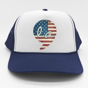 Comma La Kamala Harris For President 2024 Election Comma La Trucker Hat