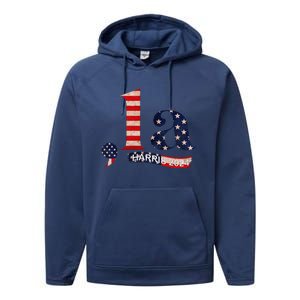 Comma La Kamala Harris For President 2024 Funny Kamala Us Performance Fleece Hoodie