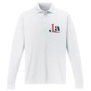 Comma La Kamala Harris For President 2024 Funny Kamala Us Performance Long Sleeve Polo