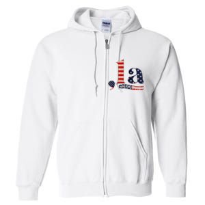 Comma La Kamala Harris For President 2024 Funny Kamala Us Full Zip Hoodie