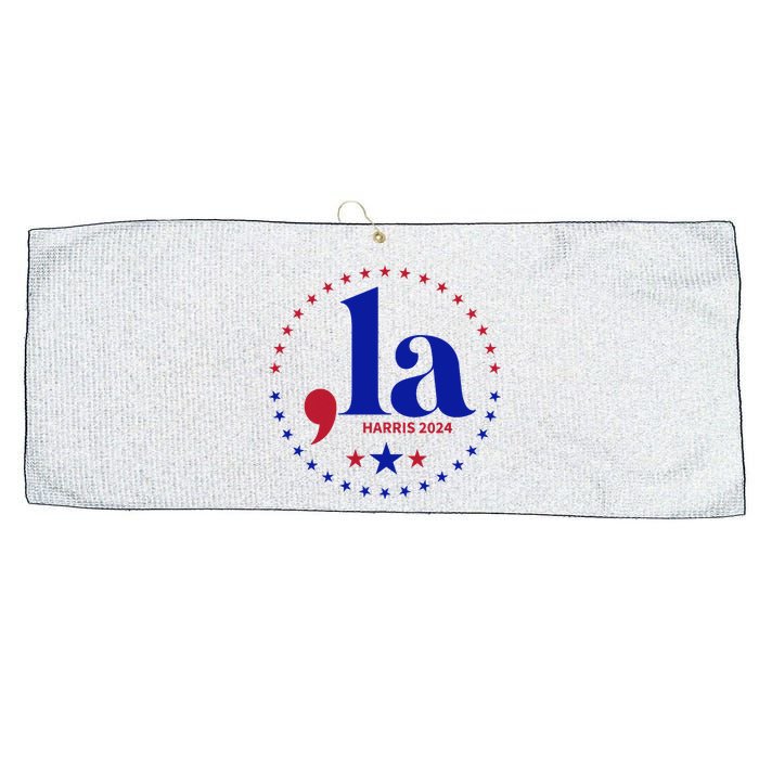 Comma La Kamala Harris For President 2024 Funny Kamala Us Large Microfiber Waffle Golf Towel