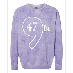 Comma La Kamala Harris 2024 President 47 America Colorblast Crewneck Sweatshirt