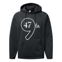 Comma La Kamala Harris 2024 President 47 America Performance Fleece Hoodie