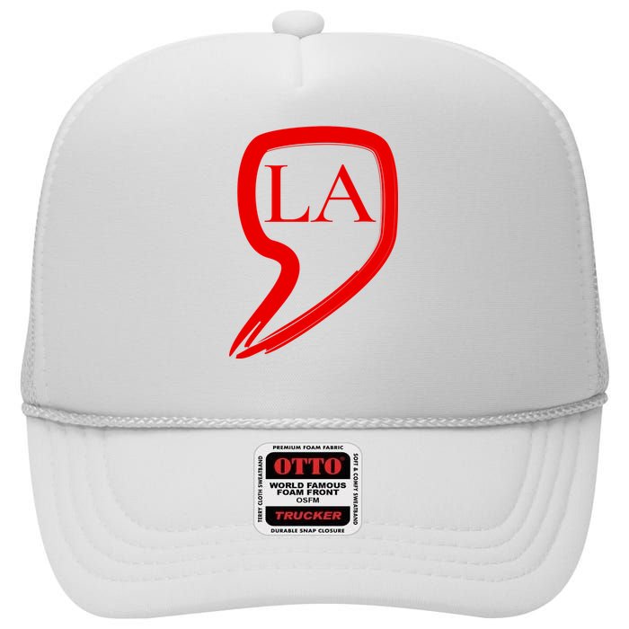 Comma La Kamala Harris High Crown Mesh Back Trucker Hat