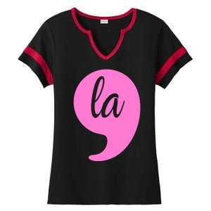 Comma La Kamala Harris Ladies Halftime Notch Neck Tee